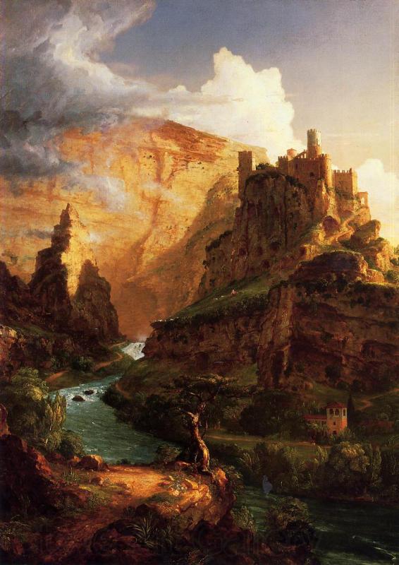 Thomas Cole Valley of the Vaucluse Norge oil painting art